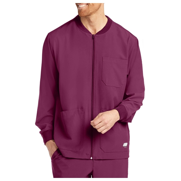 Barco Skechers Men's Structure Zip Front Sport Scrub Jacket - Barco Skechers Men's Structure Zip Front Sport Scrub Jacket - Image 11 of 16