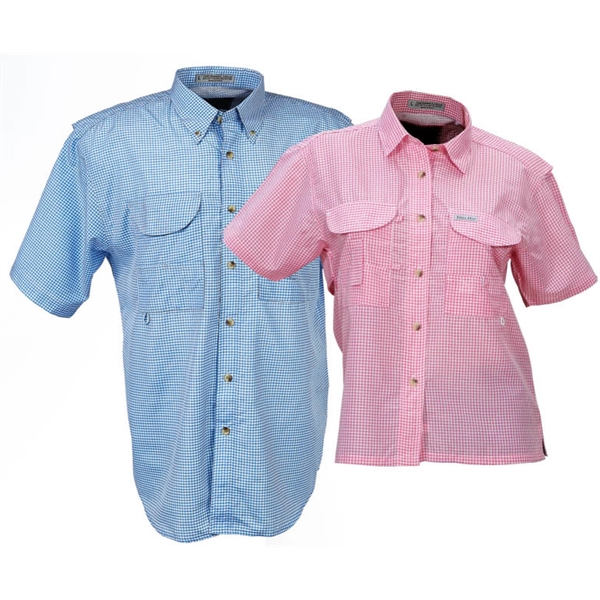 Fishing Shirt Short Sleeves Gingham - Fishing Shirt Short Sleeves Gingham - Image 0 of 1