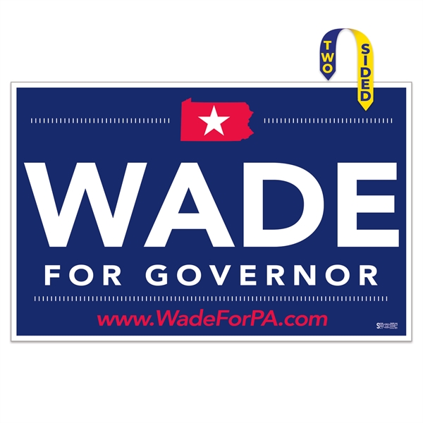 Handheld 24 Point Poster Board Rally Sign (11"x17")