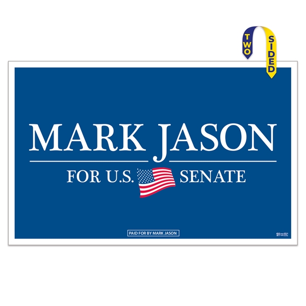 Handheld 24 Point Poster Board Rally Sign (14"x22")