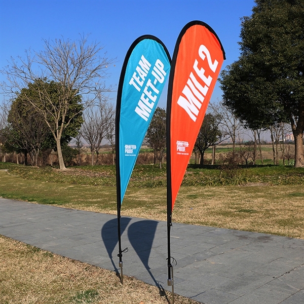 9' PREMIUM TEARDROP SAIL SIGN FLAG KIT, 1-SIDED