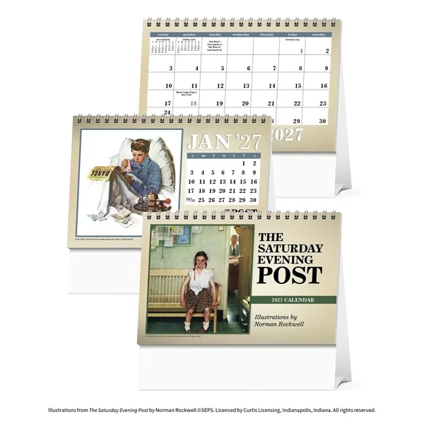 Triumph® Calendars The Saturday Evening Post Large Desk C...