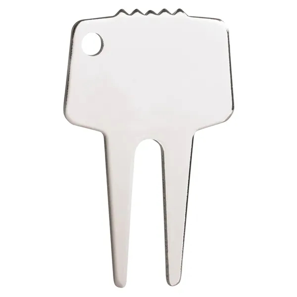 Silver-Tone Divot Repair Tool