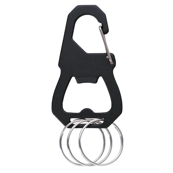 3 Keyring Carabiner with Bottle Opener