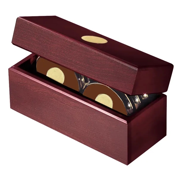 JAFFA® Six Coasters with Solid Cherry Chest