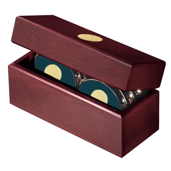 JAFFA® Six Coasters with Solid Cherry Chest