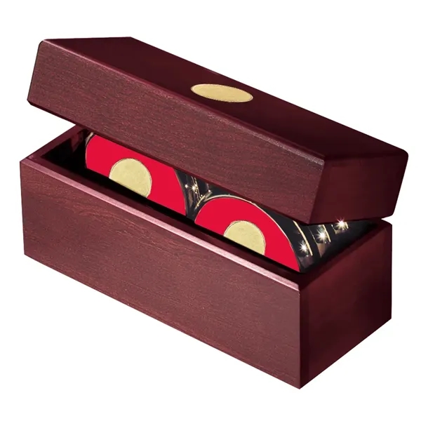 JAFFA® Six Coasters with Solid Cherry Chest