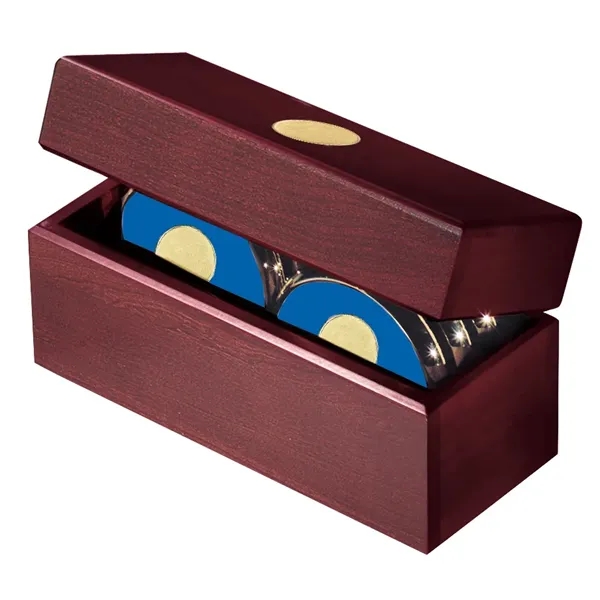 JAFFA® Six Coasters with Solid Cherry Chest