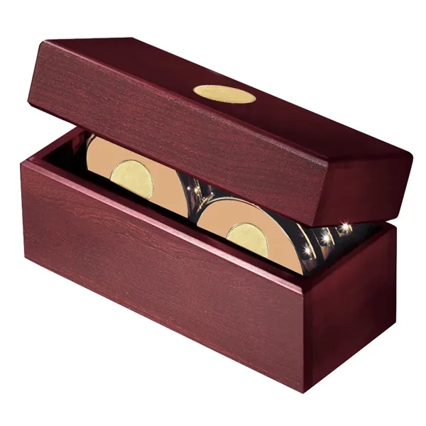 JAFFA® Six Coasters with Solid Cherry Chest
