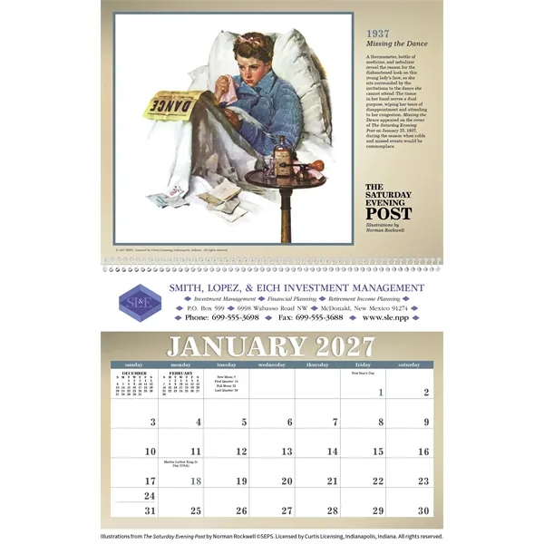 Triumph® Calendars The Saturday Evening Post Illustration...