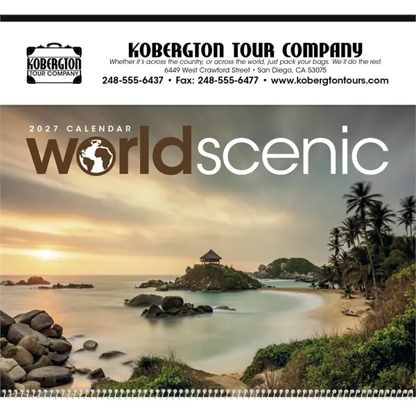 Custom Triumph® Calendars World Scenic Calendar