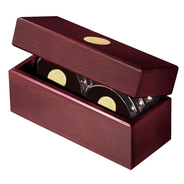 JAFFA® Six Coasters with Solid Cherry Chest
