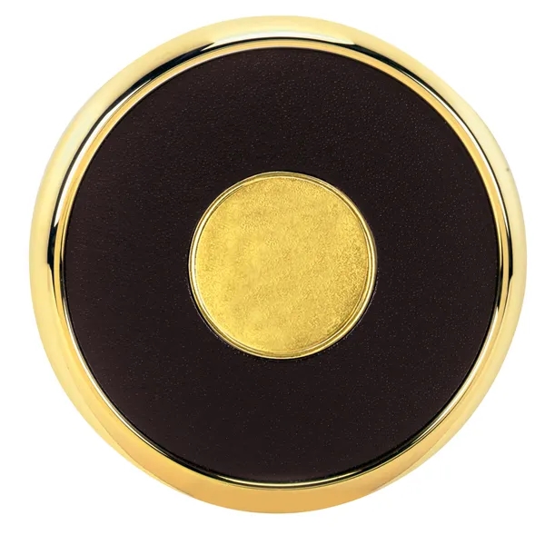 Custom JAFFA® Round Brass Coaster