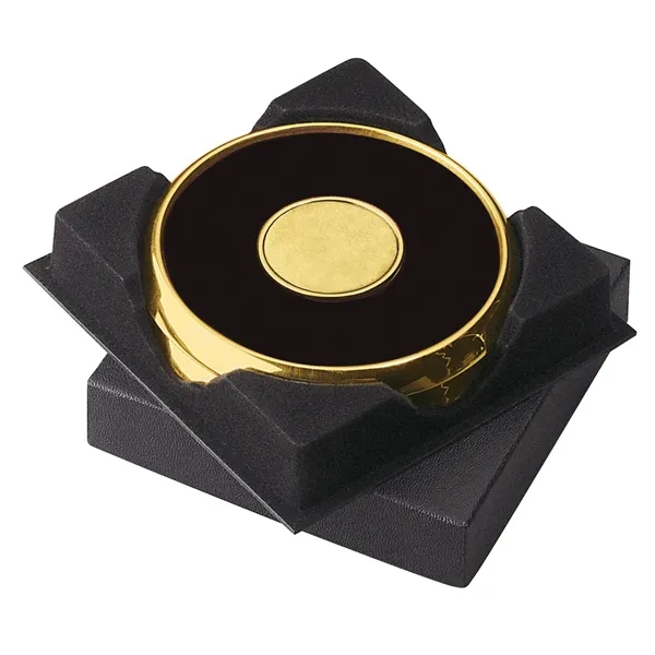 JAFFA® Two Coasters in Deluxe Black Flocked Gift Box