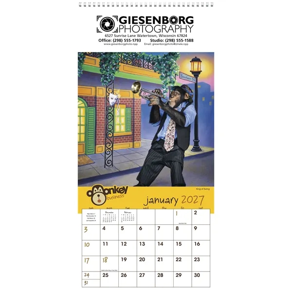 Triumph® Calendars Monkey Business Calendar