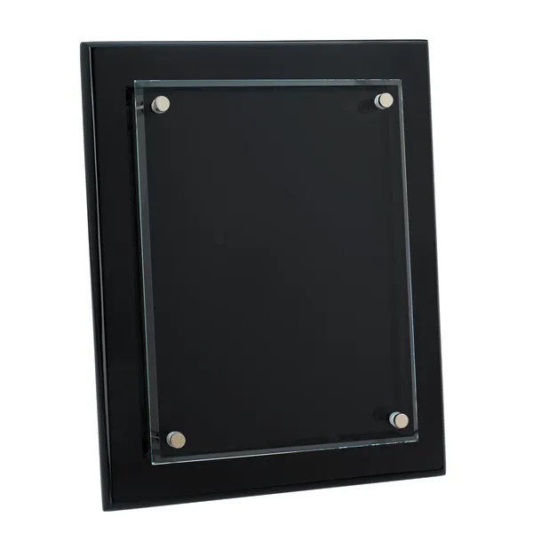 Custom JAFFA® Floating Glass Plaque - 8" x 10"