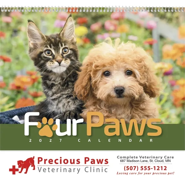 Products Four Paws Appointment Calendar - Spiral