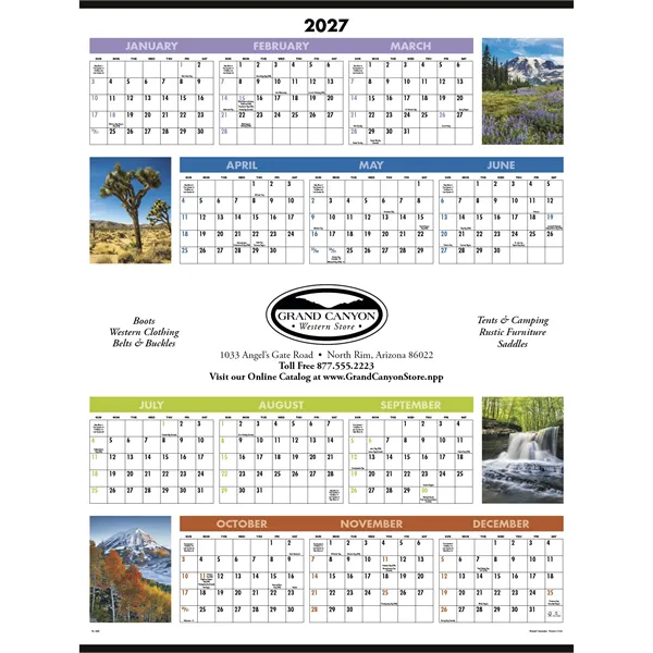 Triumph® Calendars Scenic Span-A-Year Calendar