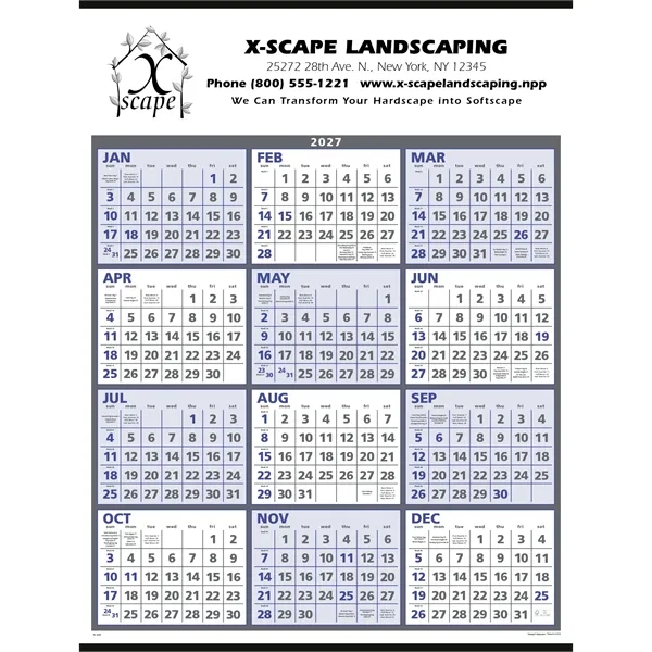 Triumph® Calendars Span-A-Year Calendar