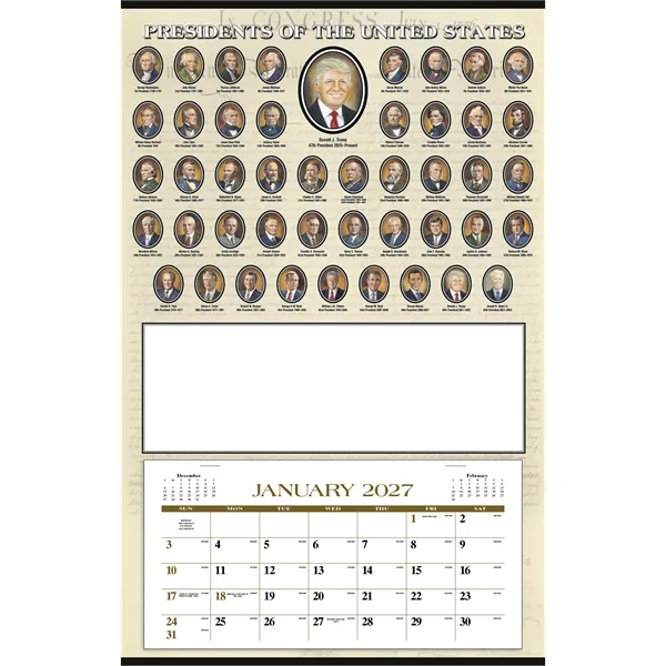 Triumph® Calendars Presidents Hanger 12-Month Calendar