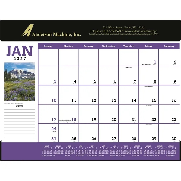 Triumph® Calendars Scenic Desk Pad