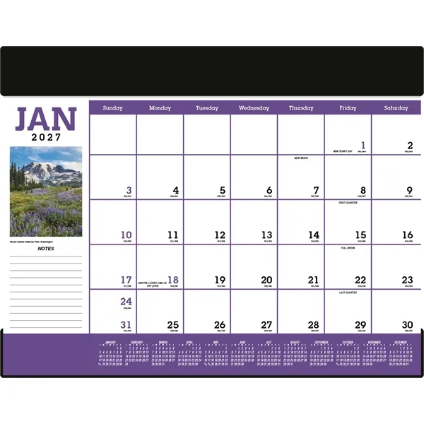 Triumph® Calendars Scenic Desk Pad