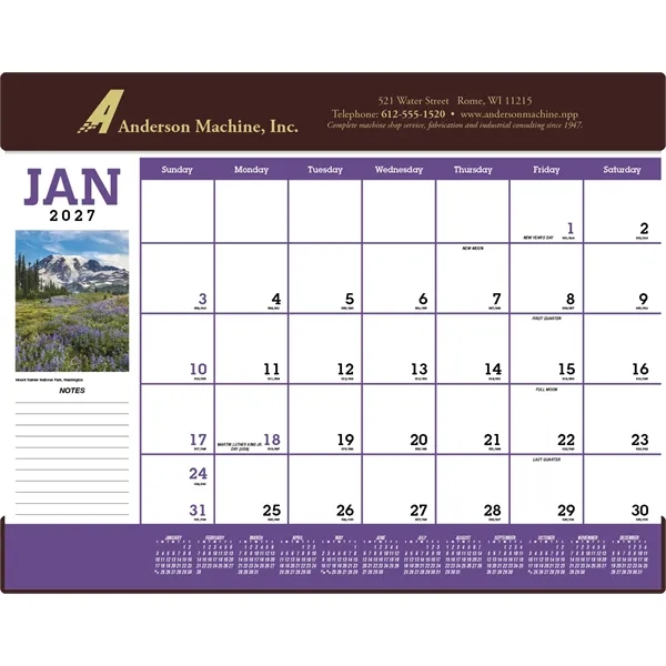 Triumph® Calendars Scenic Desk Pad