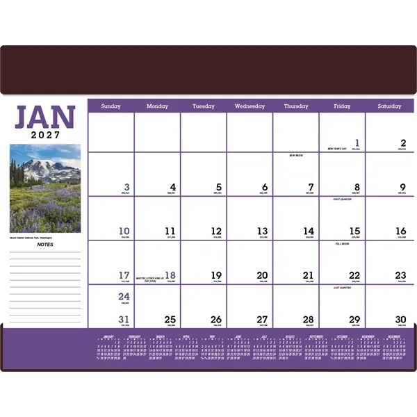 Triumph® Calendars Scenic Desk Pad