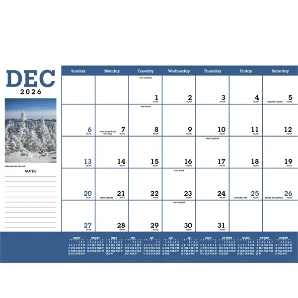 Triumph® Calendars Scenic Desk Pad