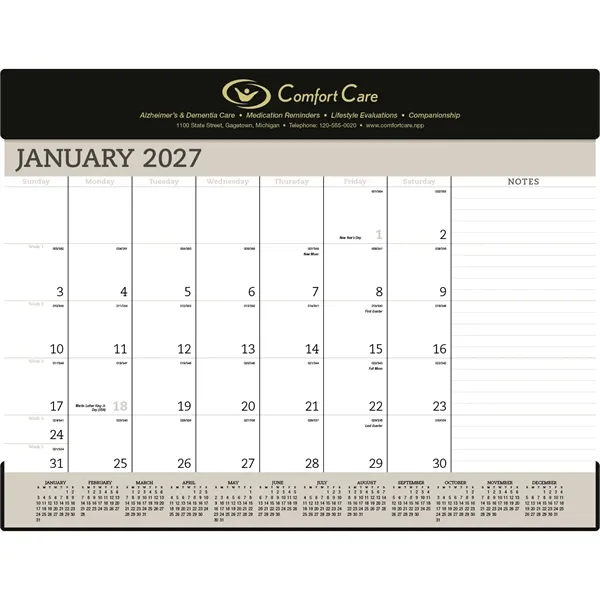 Triumph® Calendars Vinyl Desk Pad