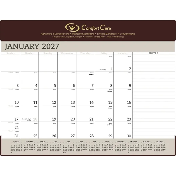 Triumph® Calendars Vinyl Desk Pad