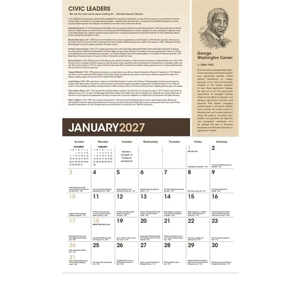 Triumph® Calendars African-American Heritage Barack Obama...