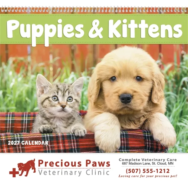 Good Value™ Puppies & Kittens - Spiral Calendar