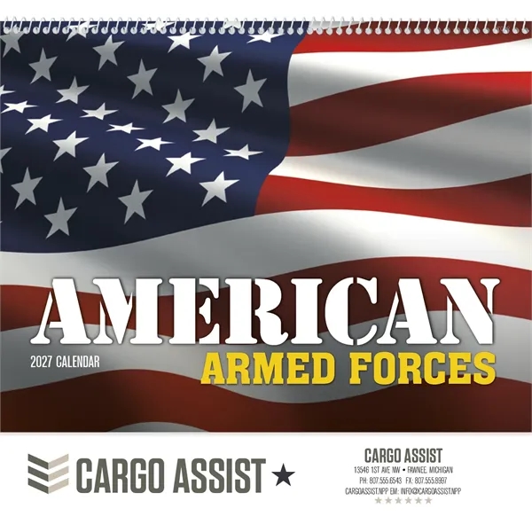 Good Value™ American Armed Forces - Spiral Calendar
