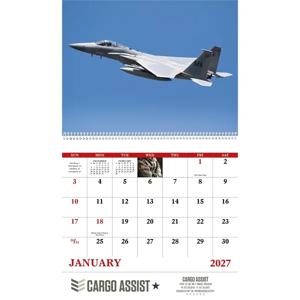 Good Value™ American Armed Forces - Spiral Calendar