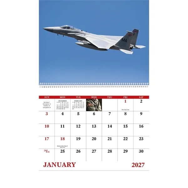 Good Value™ American Armed Forces - Spiral Calendar