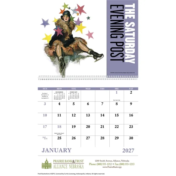 Good Value™ The Saturday Evening Post - Spiral Calendar