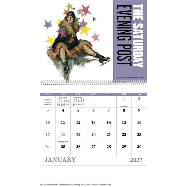 Good Value™ The Saturday Evening Post - Spiral Calendar
