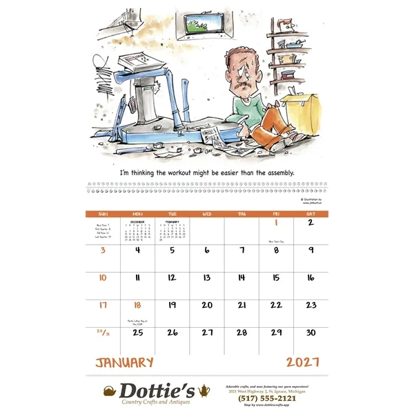Good Value™ Laughing It Up! - Spiral Calendar