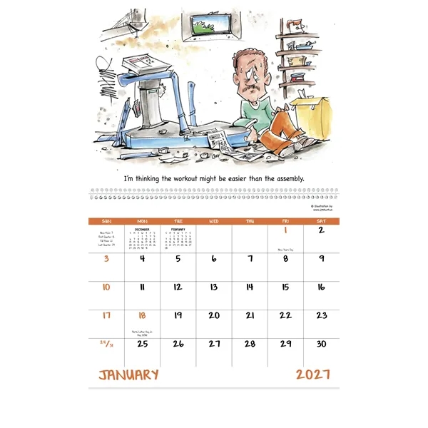 Good Value™ Laughing It Up! - Spiral Calendar