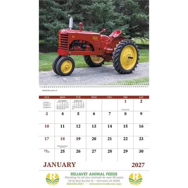 Good Value™ Classic Tractor - Spiral Calendar