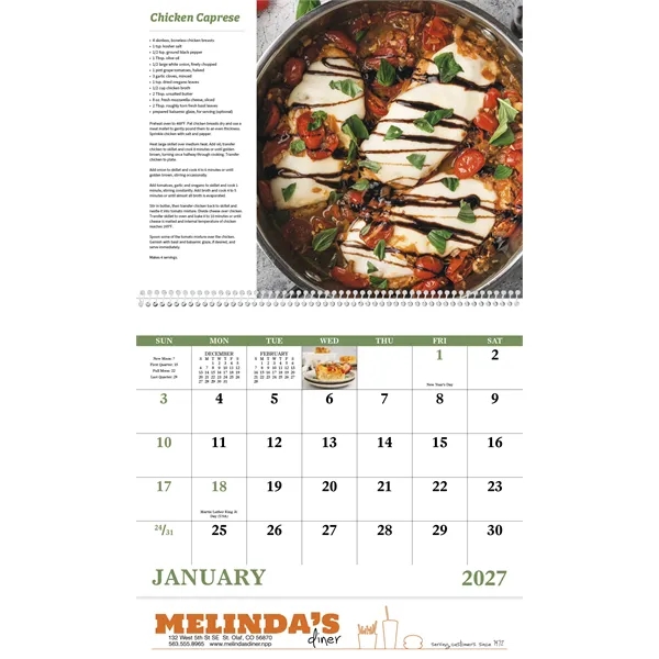 Good Value™ Delicious Dining - Spiral Calendar