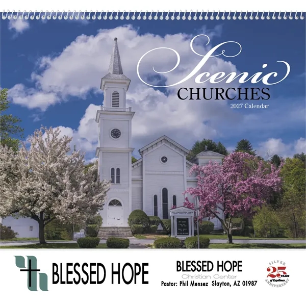 Good Value™ Scenic Churches - Spiral Calendar