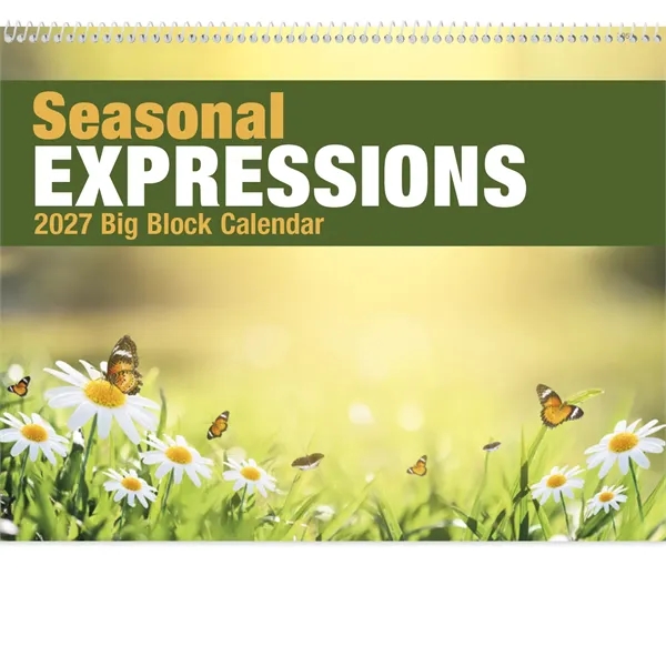 Good Value™ Seasonal Expressions Big Block Calendar