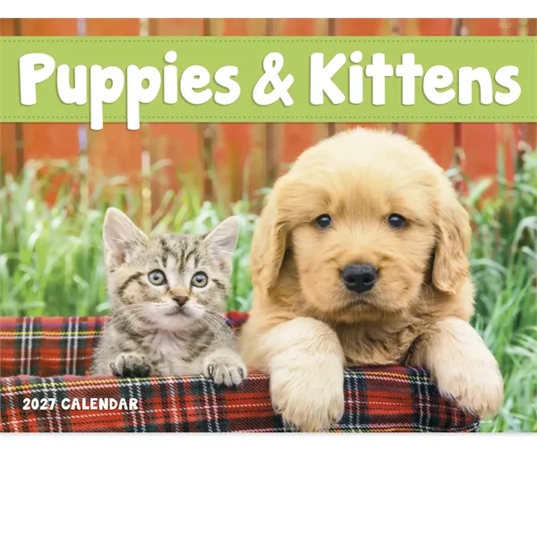 Good Value™ Puppies & Kittens - Stapled Calendar