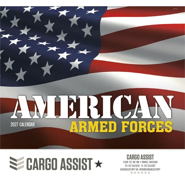 Good Value™ American Armed Forces - Stapled Calendar