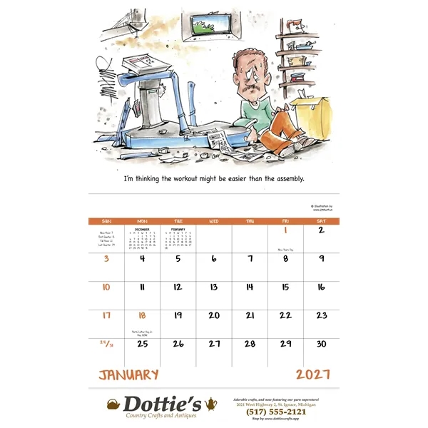 Good Value™ Laughing It Up - Stapled Calendar