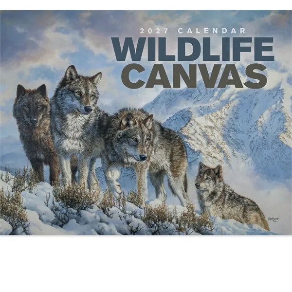 Good Value™ Wildlife Canvas - Stapled Calendar