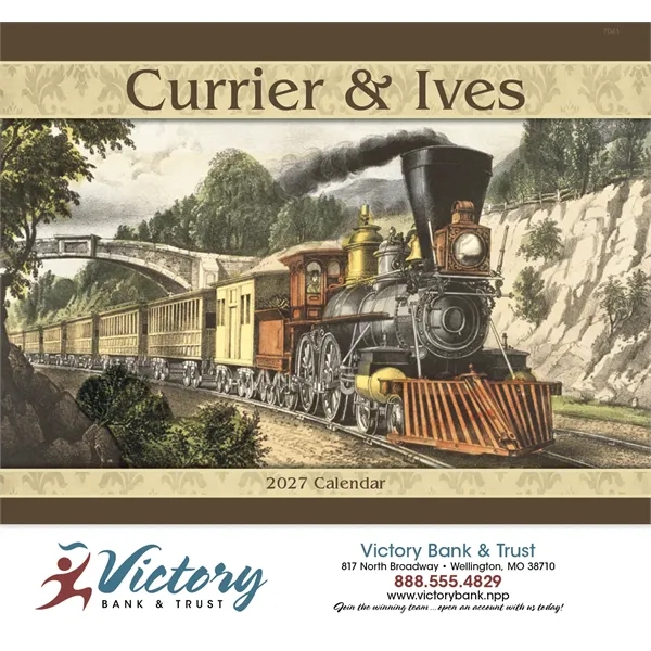 Good Value™ Currier & Ives - Stapled Calendar