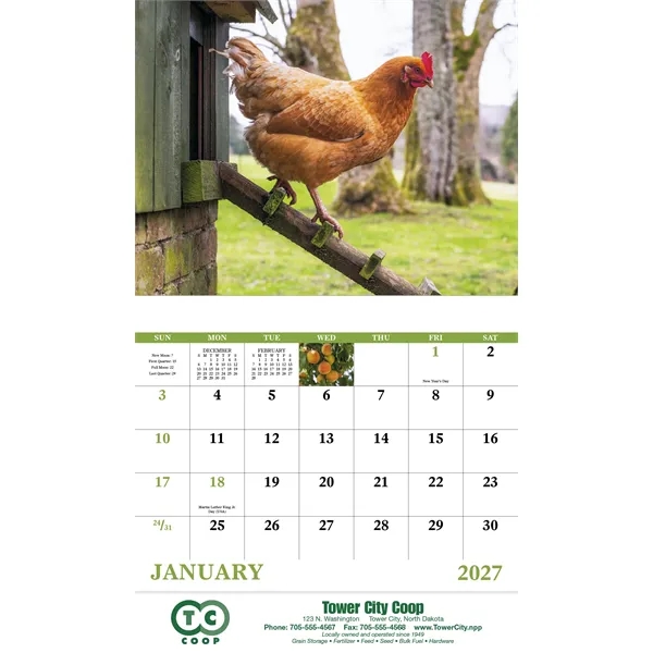 Good Value™ Agriculture - Stapled Calendar